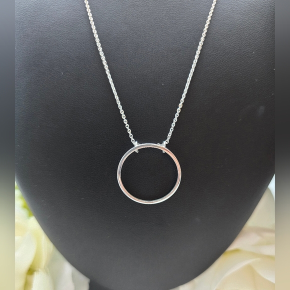 ♥️ CIRCLE OF LIFE STERLING SILVER NECKLACE - Picture 6 of 6